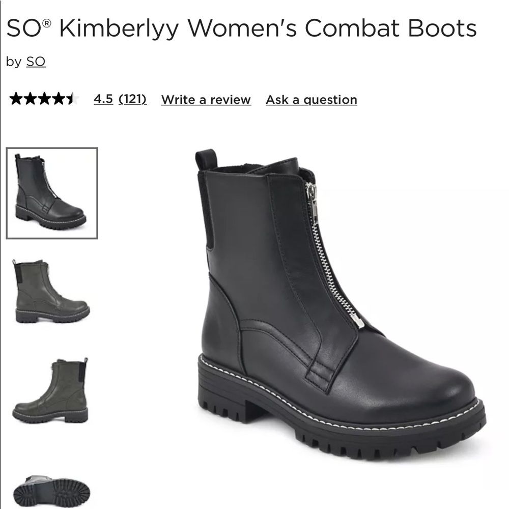 SO Kimberlyy Women’s Combat Boot - Kohl’s
